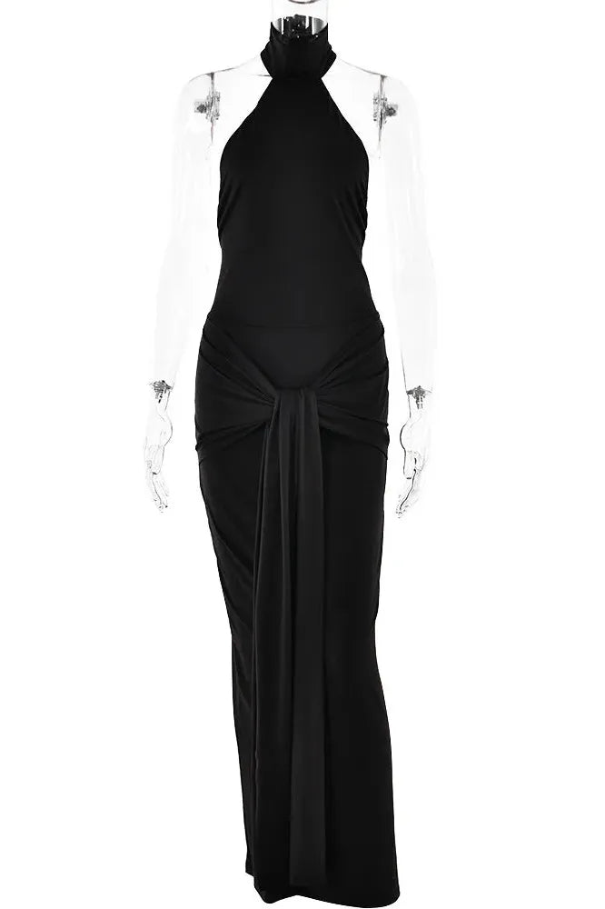 KAVAW - Irregular Backless Maxi Dress