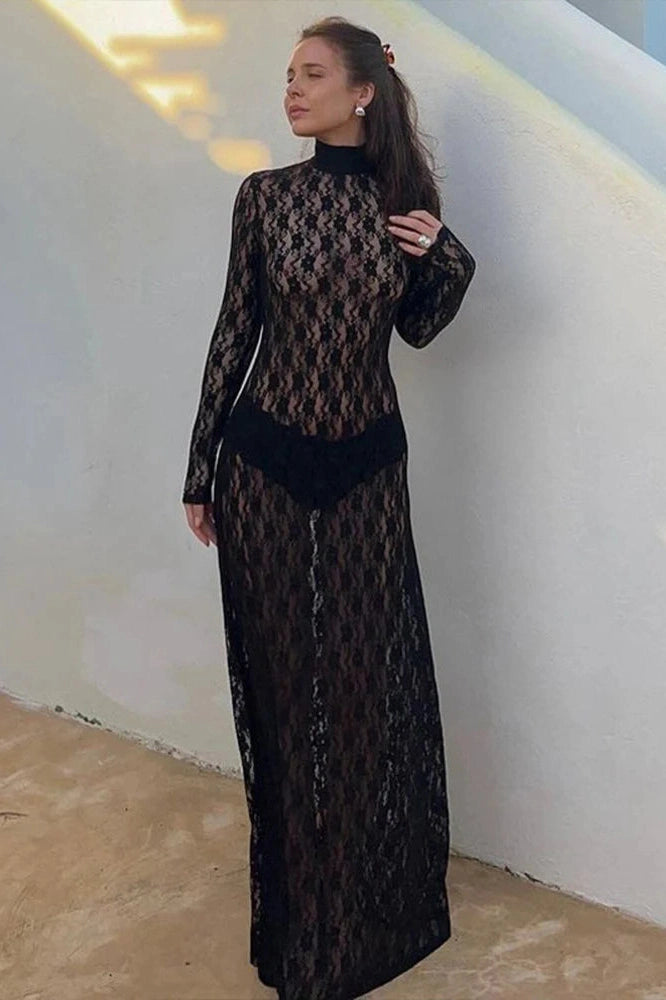 KAVAW - See-through Mesh Maxi Dress