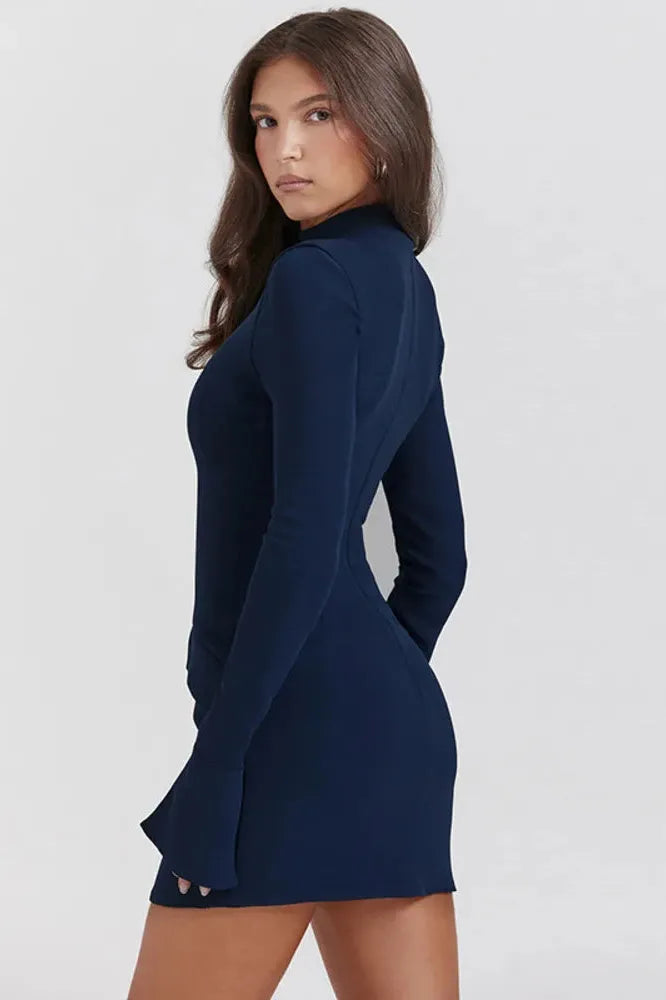 KAVAW - Elegant Two-Pocket Mini Dress