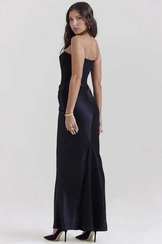 KAVAW - Elegant Strapless Maxi Dress