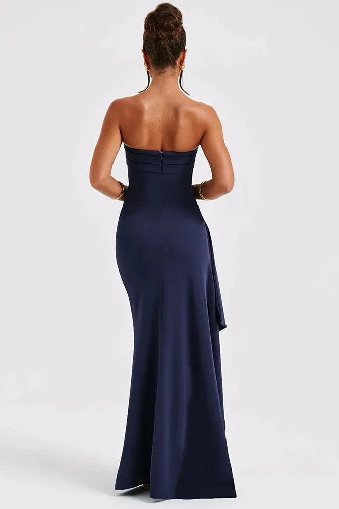 KAVAW - Strapless High Split Maxi Dress