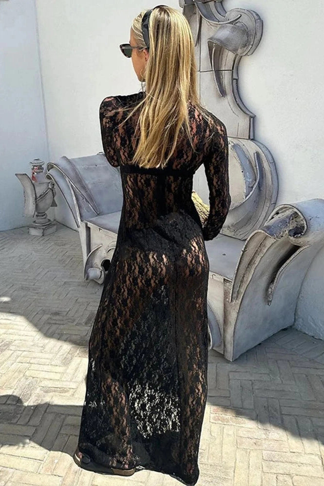 KAVAW - See-through Mesh Maxi Dress