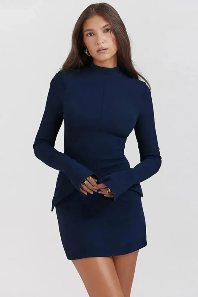 KAVAW - Elegant Two-Pocket Mini Dress