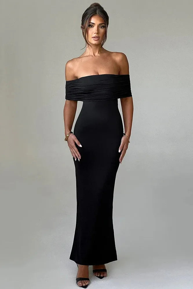 KAVAW - Elegant Strapless Maxi Dress